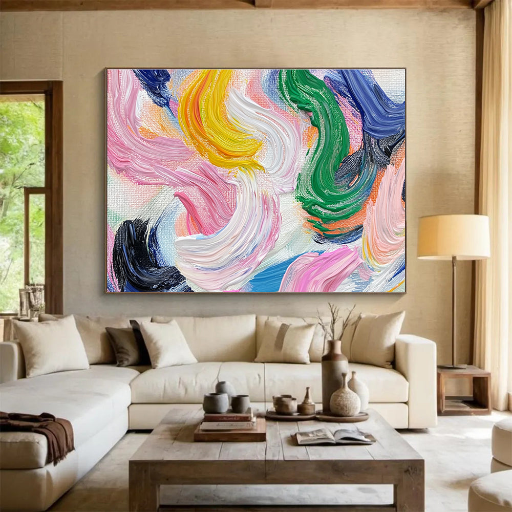 Colorful Curved Brushstrokes - Playful Palette ABS028