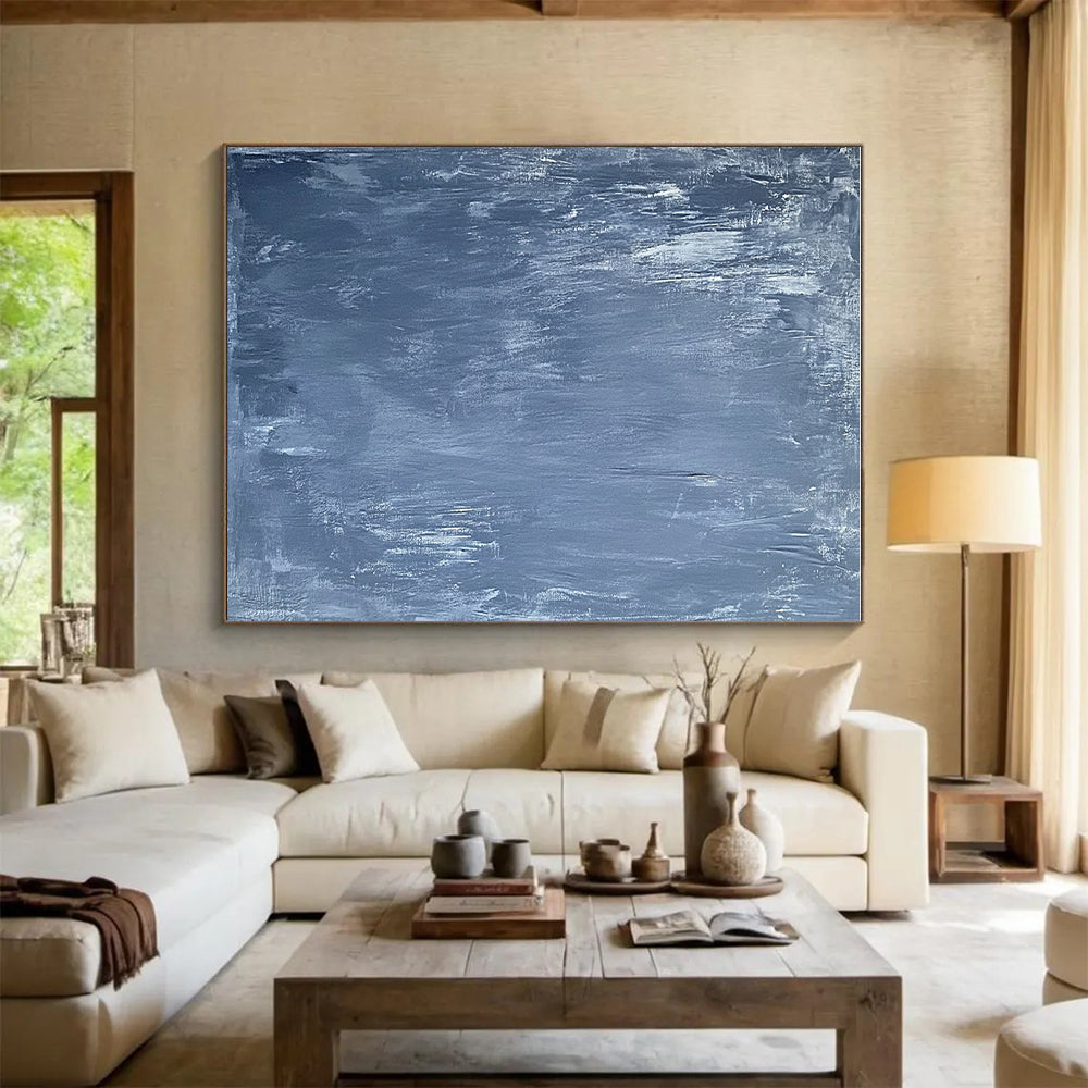 Gray Abstract Texture Painting with Subtle Depth WINK402