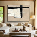 Minimalist Geometric Abstract Painting with Clean Simplicity WINK296