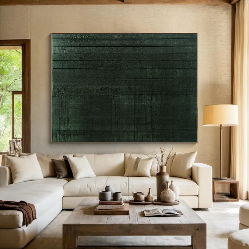 Dark Green Textured Stripes  Subtle Sophistication ABS050