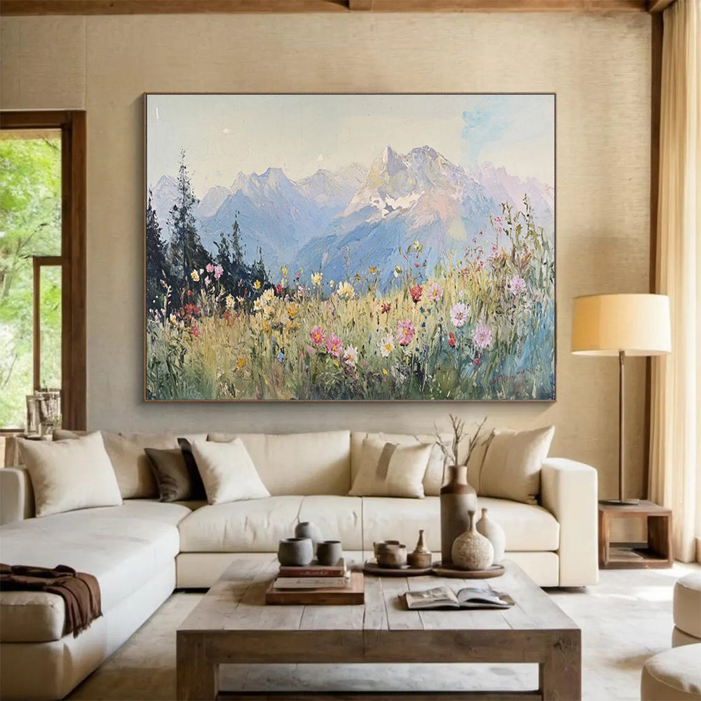 Alpine Meadow Abstract Painting for Outdoor - Enthusiast Studies YHT409