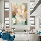 Pastel Flower Abstract - Serene Floral Abstract Art GAB0492