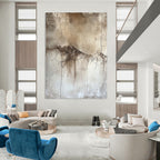 More Cracked Texture Abstract Painting for Rustic Spaces GAB0698