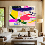 Colorful Abstract Shapes Painting with Playful Energy WINK312