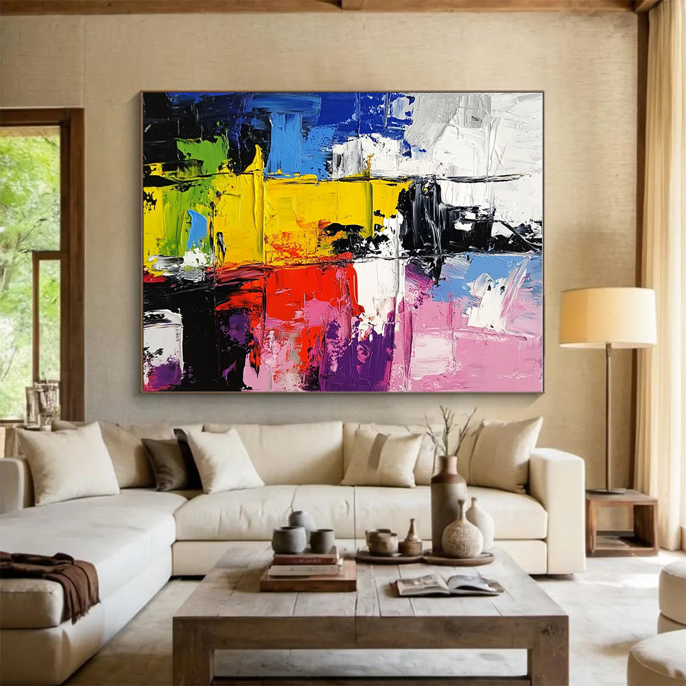 Colorful Block Abstract 2 Painting with Dynamic Layers WINK733