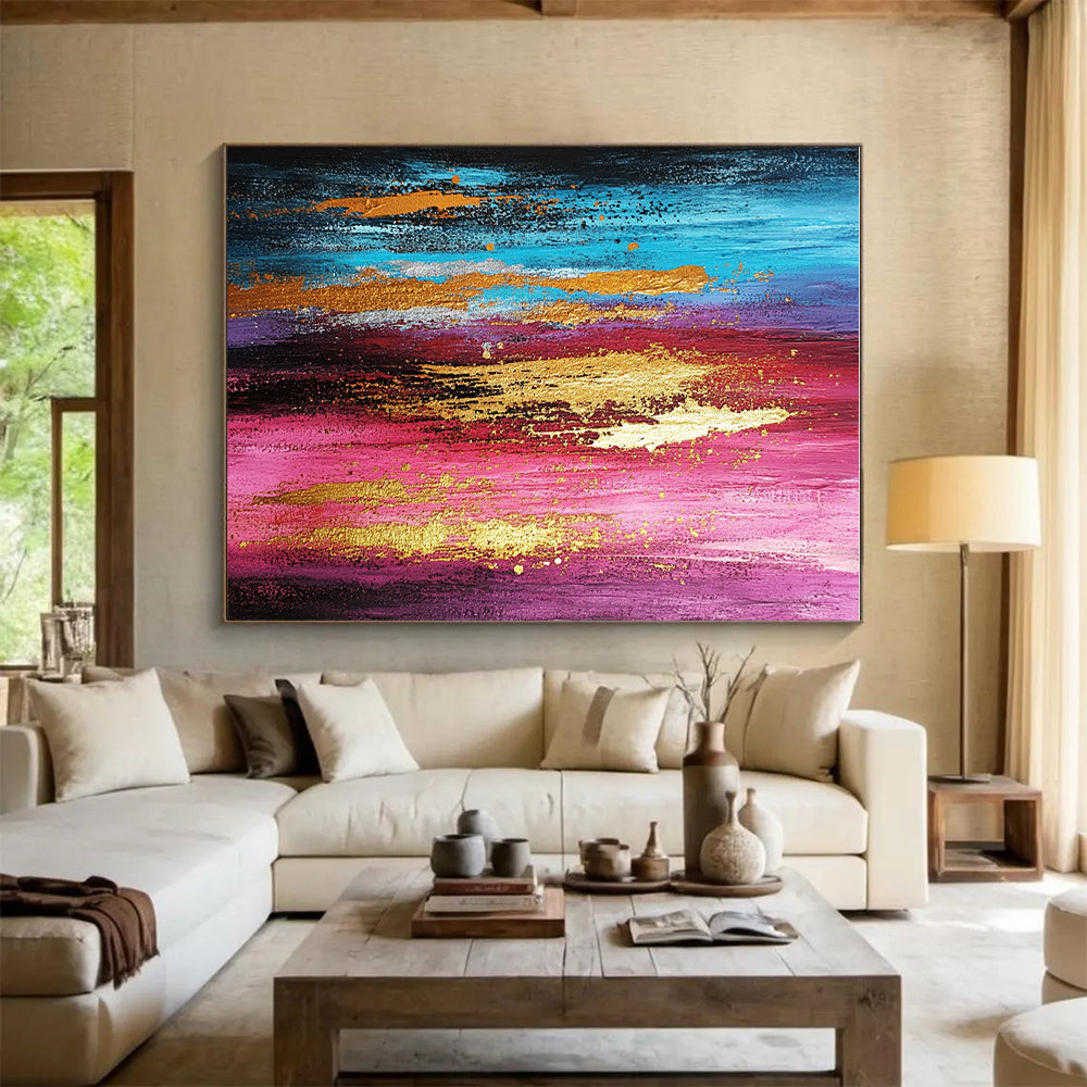 Colorful Layered Abstract Painting with Depth of Emotion WINK719