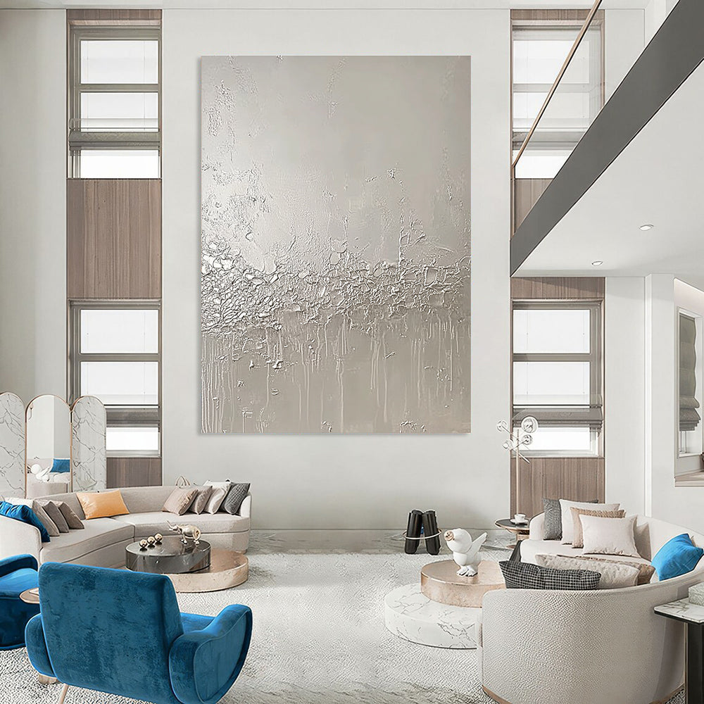 Textured Grey Abstract - Tactile Minimalist Art GAB0412