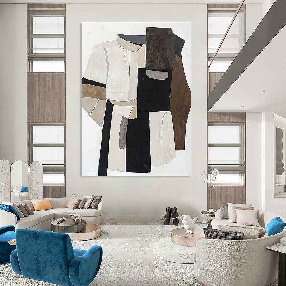 Abstract Clothing Collage Geometric Fashion Abstract Painting GAB0260