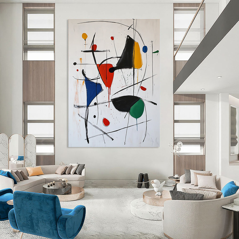 Colorful Drip Abstract Painting for Bohemian - Style Studios GAB0845