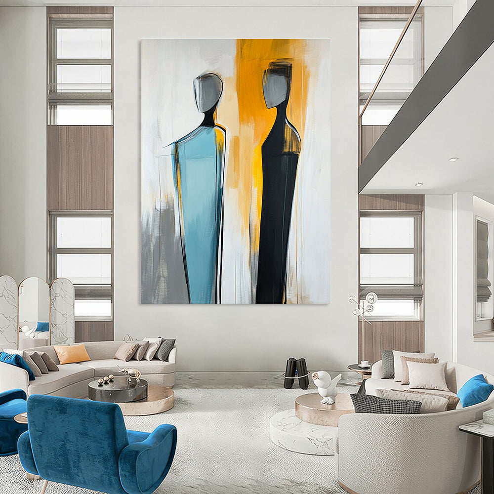 Abstract Human Forms Expressive Abstract Painting GAB0297