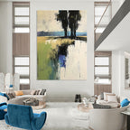River Reflection Abstract - Impressionistic Water Landscape GAB0534