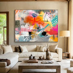 Colorful Graffiti - Style Abstract  Urban Creative Energy ABS098