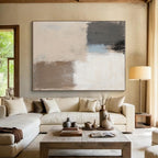 Neutral Toned Abstract Painting with Subtle Depth WINK702
