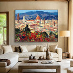 Cityscape Abstract Painting for Art - Loving Office Spaces YHT437