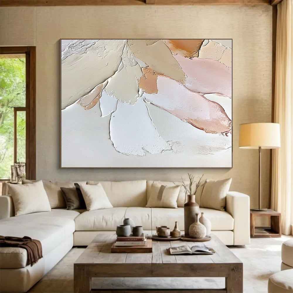 Pastel Abstract Layers Painting with Soft Elegance WINK404