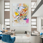 Colorful Palette Abstract Painting for Artistic Spaces GAB0737