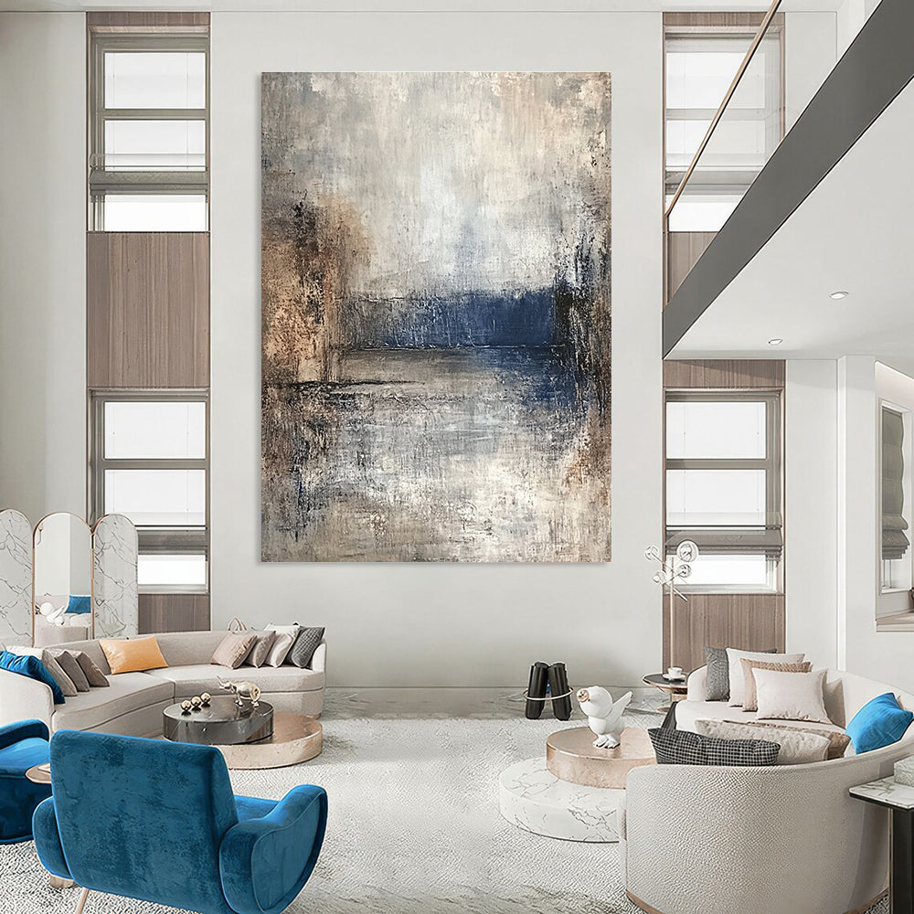 Textured Lake Abstract - Impressionistic Landscape Art GAB0557
