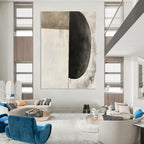Minimalist Abstract Shapes Painting for Scandinavian - Styled Studies GAB1133