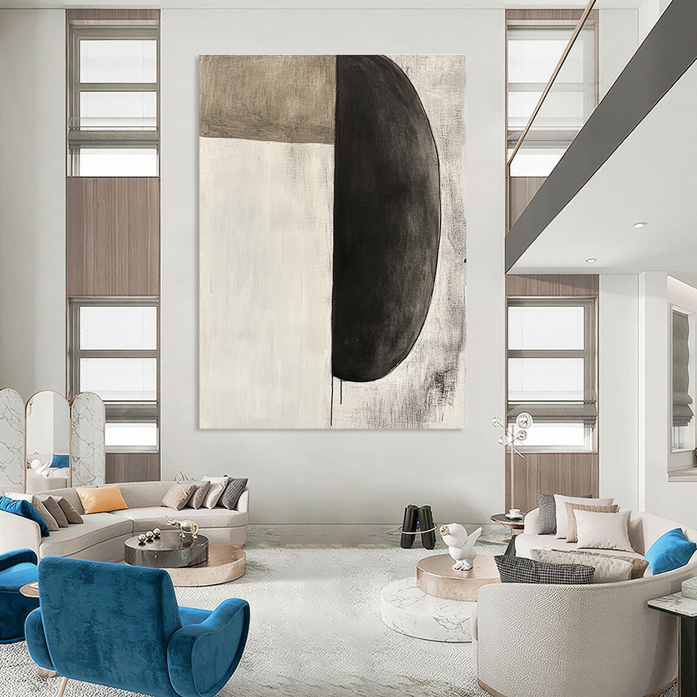 Minimalist Abstract Shapes Painting for Scandinavian - Styled Studies GAB1133