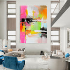 Neon Color - Clash Abstract Painting for Trendy Cafes GAB0888
