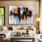 Color Splash Abstract Painting for Creative Studios YHT193