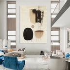 Neutral Tones Abstract Painting of Subtle Sophistication GAB0207
