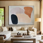 Pastel - Shaped Abstract Painting with Soft Forms WINK851