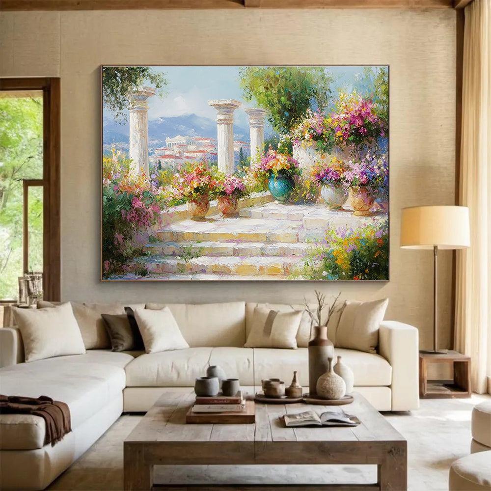 Classical Garden with Columns  Timeless Beauty ABS059