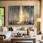 Misty Forest Abstract Painting for Nature - Themed Spas YHT159