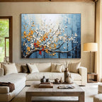 3D Blossom Tree Abstract Painting for Elegant Living Rooms YHT160