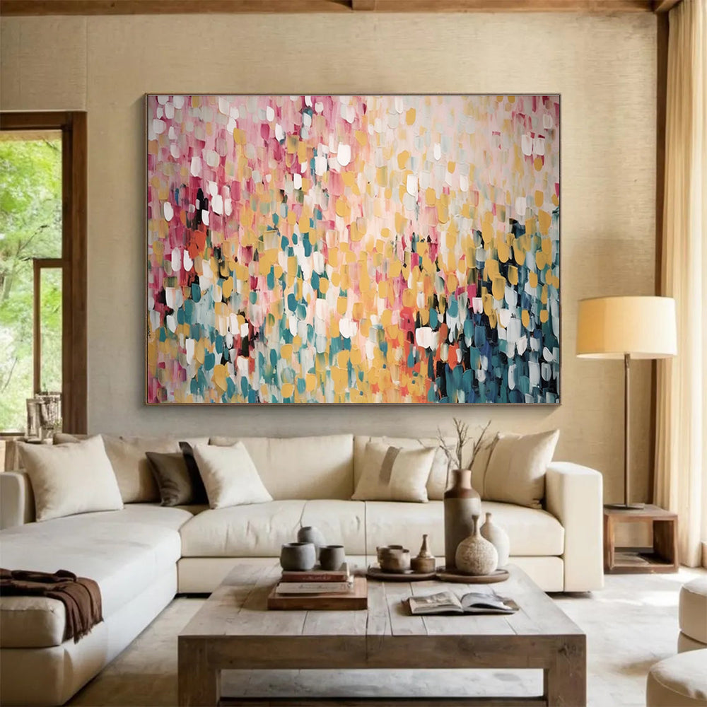 Pastel Dot Abstract Painting for Feminine Boutiques YHT166