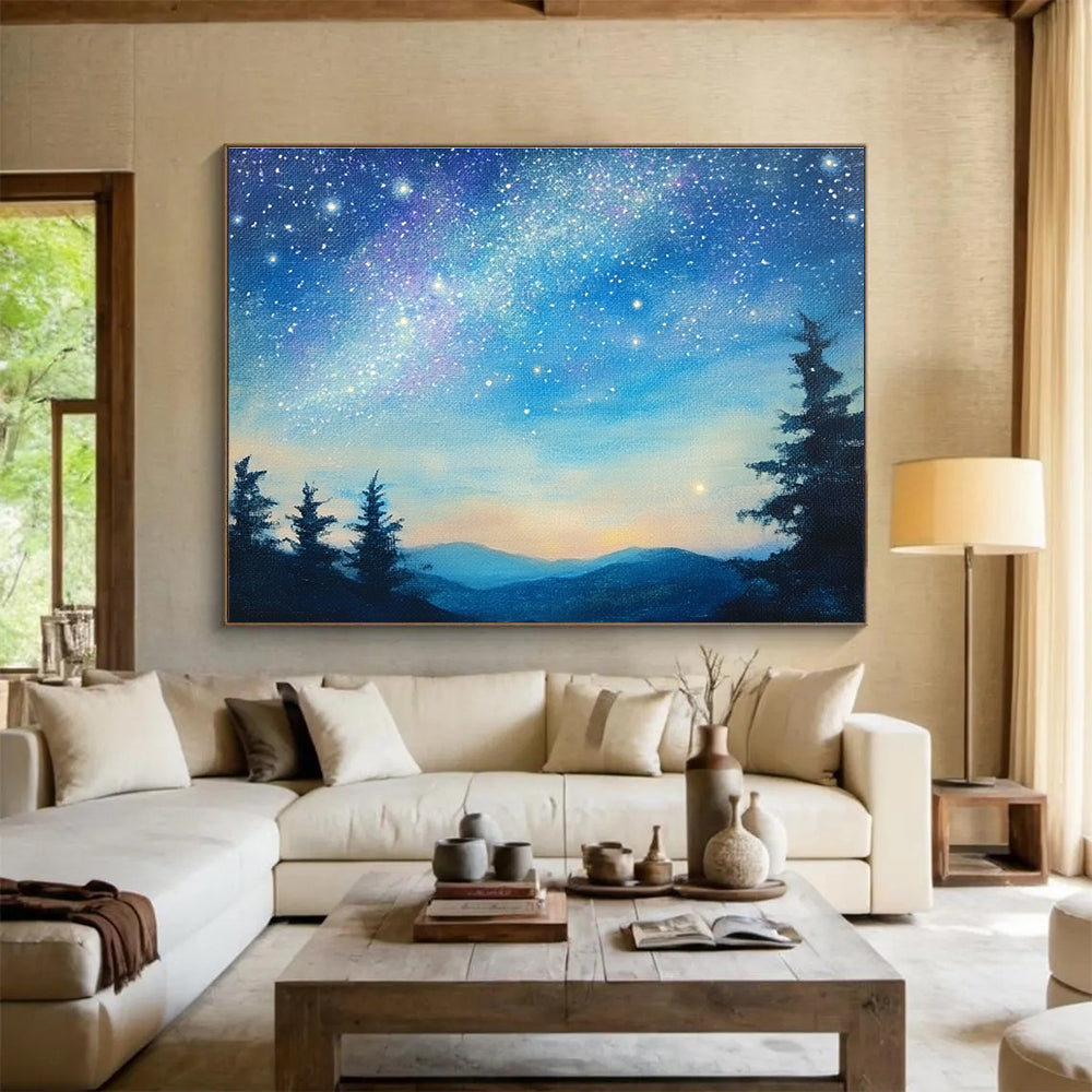 Starry Night Landscape - Celestial Wonder ABS013