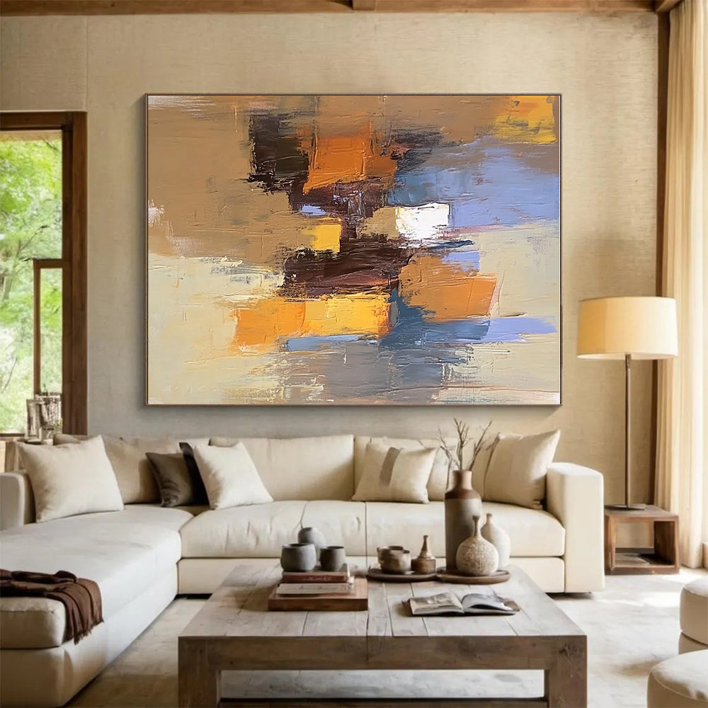 Colorful Urban Scene Abstract Painting with Lively Energy WINK792