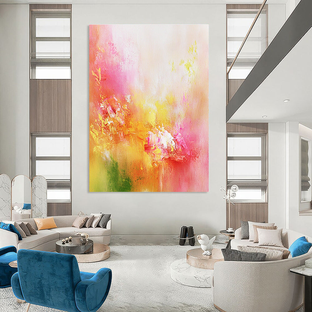 Colorful Soft Abstract Painting for Romantic - Themed Weddings GAB0975