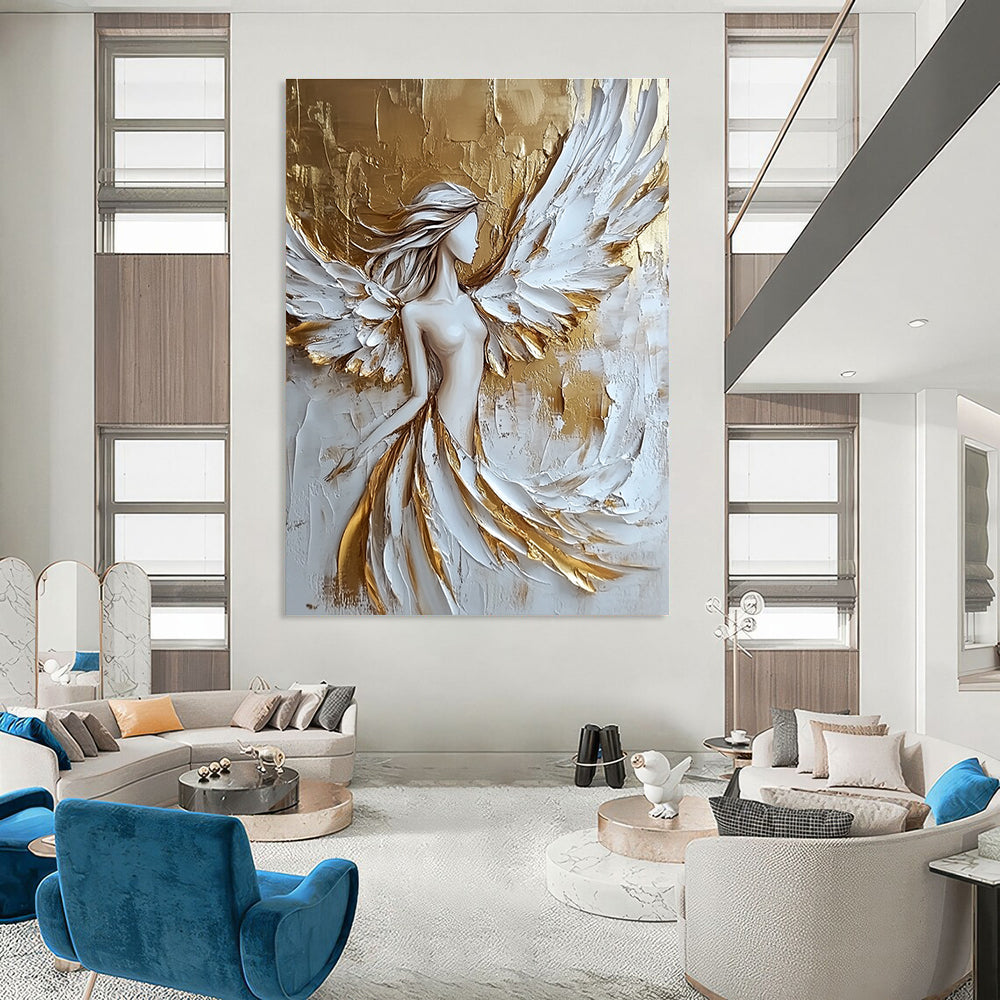 Handmade Large Custom Abstract Painting for Bedroom & Living Room GAB1519