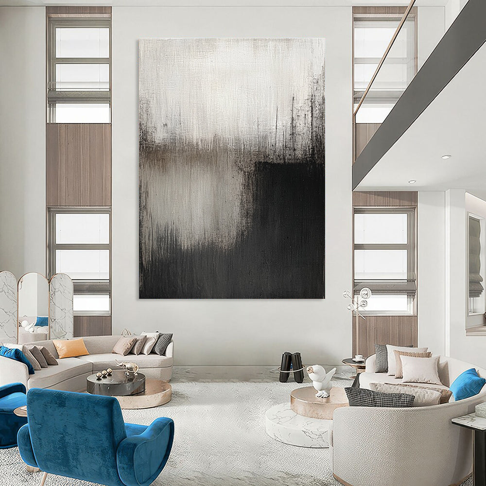 Black White Abstract - Minimalist Landscape Art GAB0559