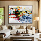 Colorful Pixel Abstract Painting for Tech - Startup Offices YHT286