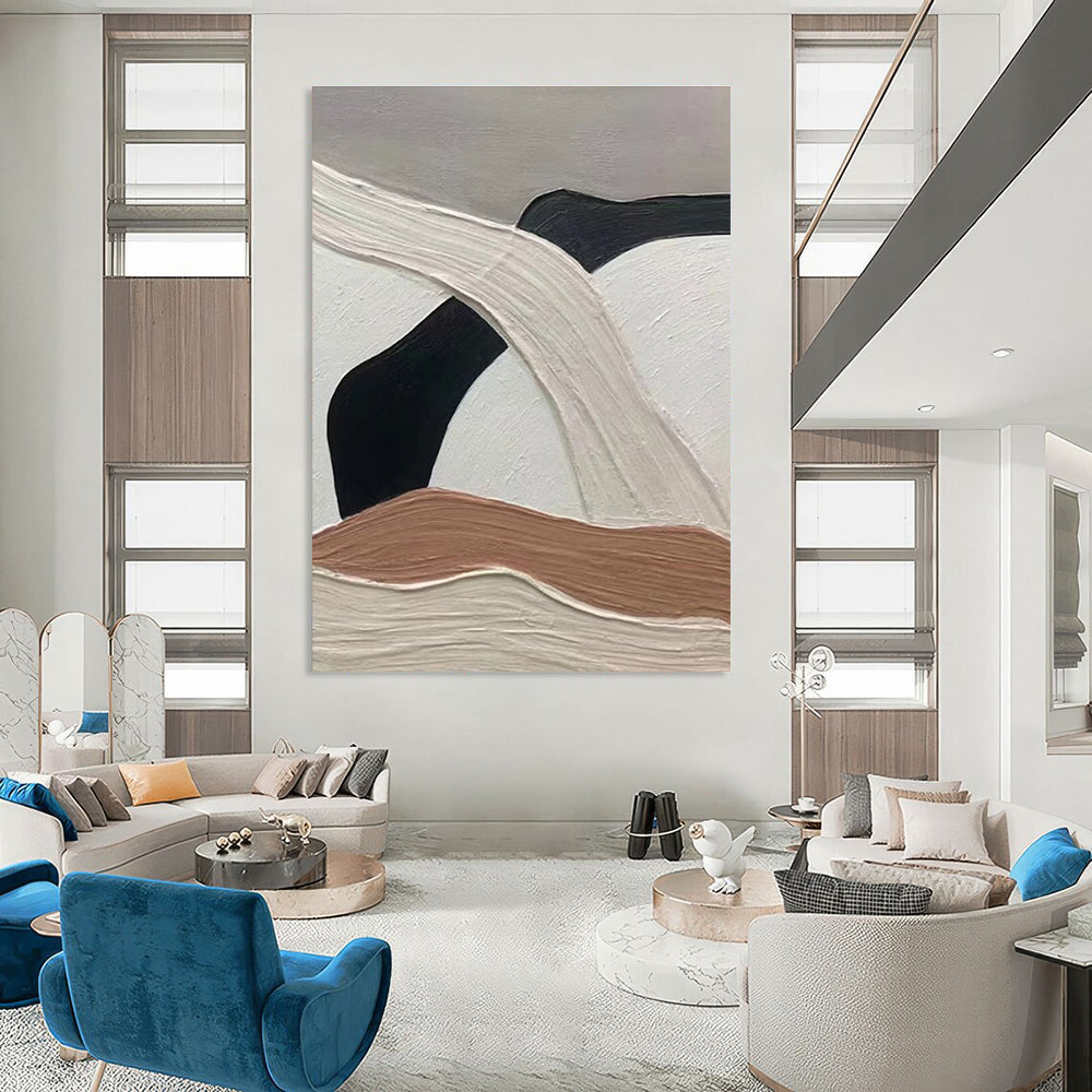 Minimalist Color - Block Abstract Painting for Contemporary Home Offices HENG522