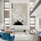 Subtle Textured Neutral Abstract Painting for Timeless Decor HENG237