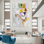 Textured Colorful Abstract Painting for Art - Lovers’ Bedrooms GAB0813
