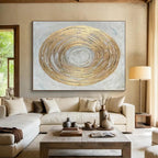 Golden Spiral Abstract Painting for Artistic Focal Points YHT108