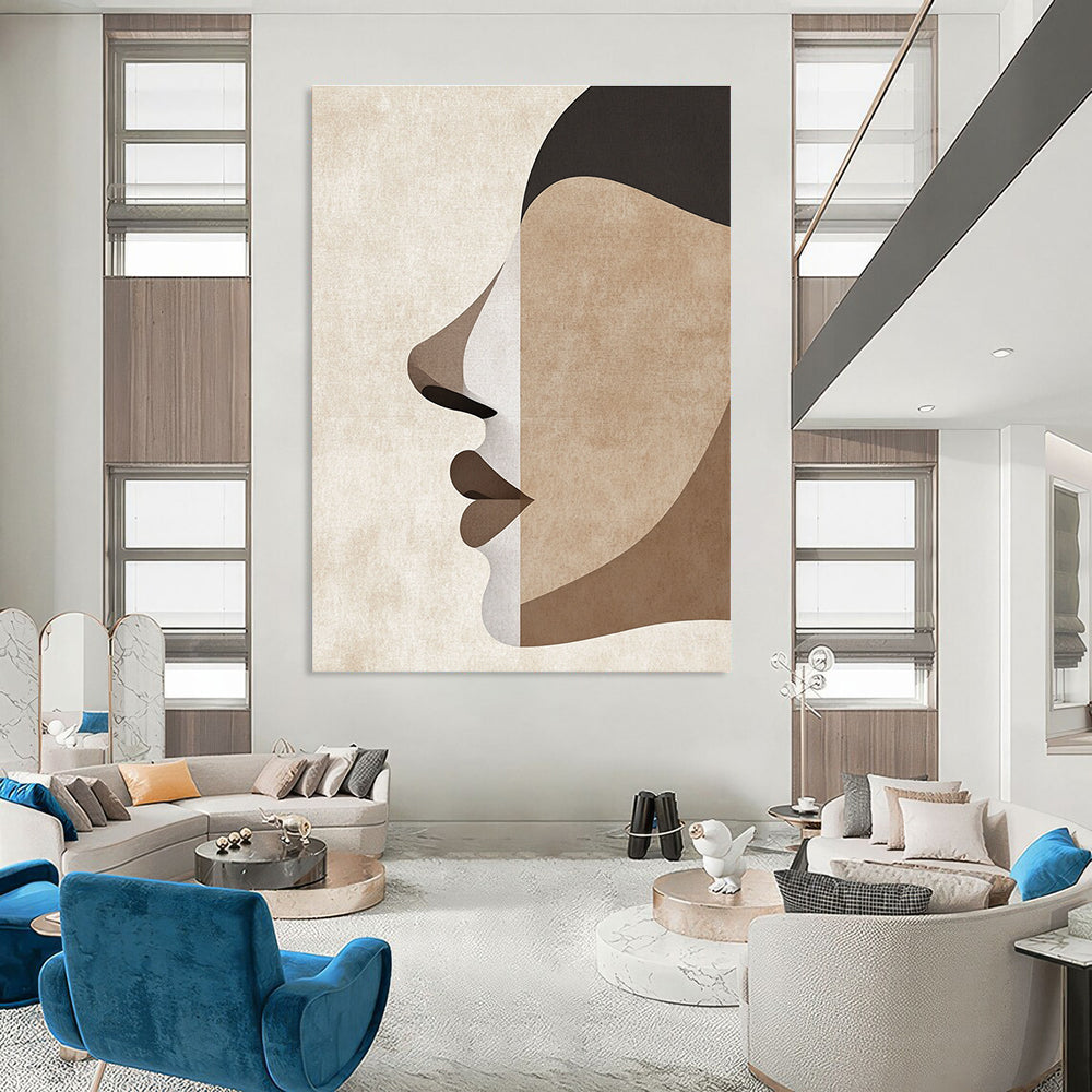 Abstract Face Segments Abstract Painting for Art - Centric Salons GAB1385