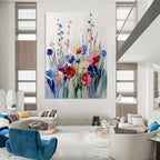 Colorful Flower Bouquet Painting of Vibrant Blooms GAB0127