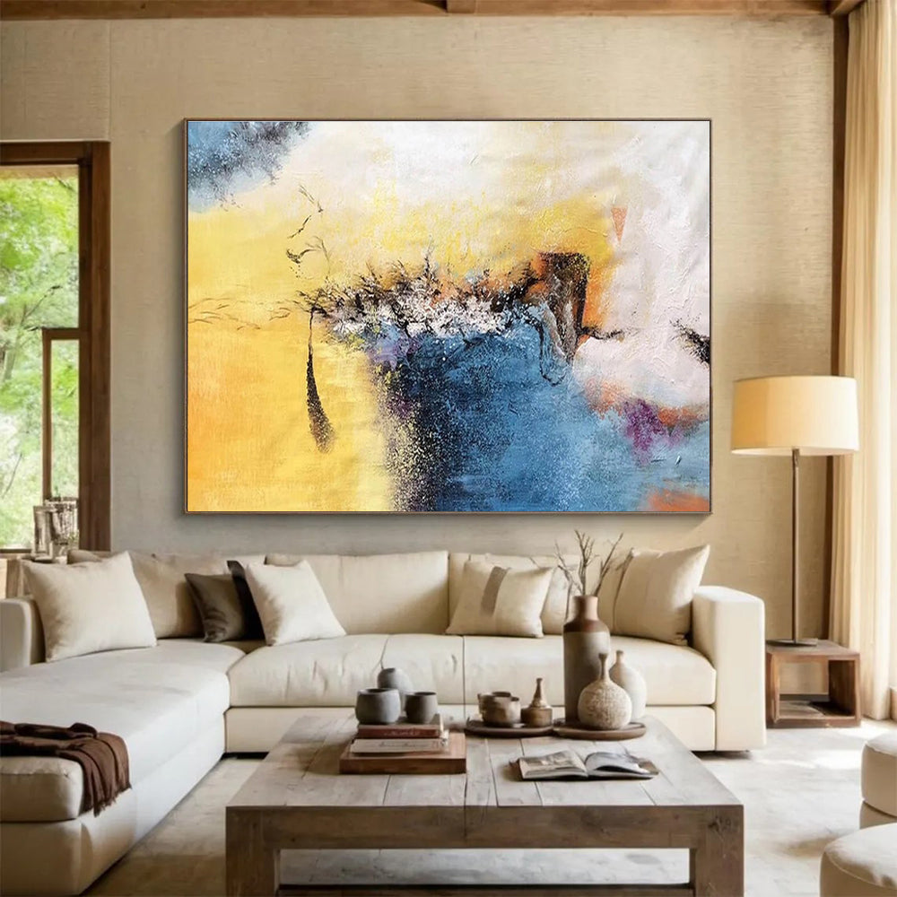 Color Fusion Abstract Painting for Art Galleries YHT156
