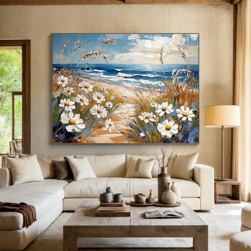 Beach with Daisies - A Summer Idyll ABS012