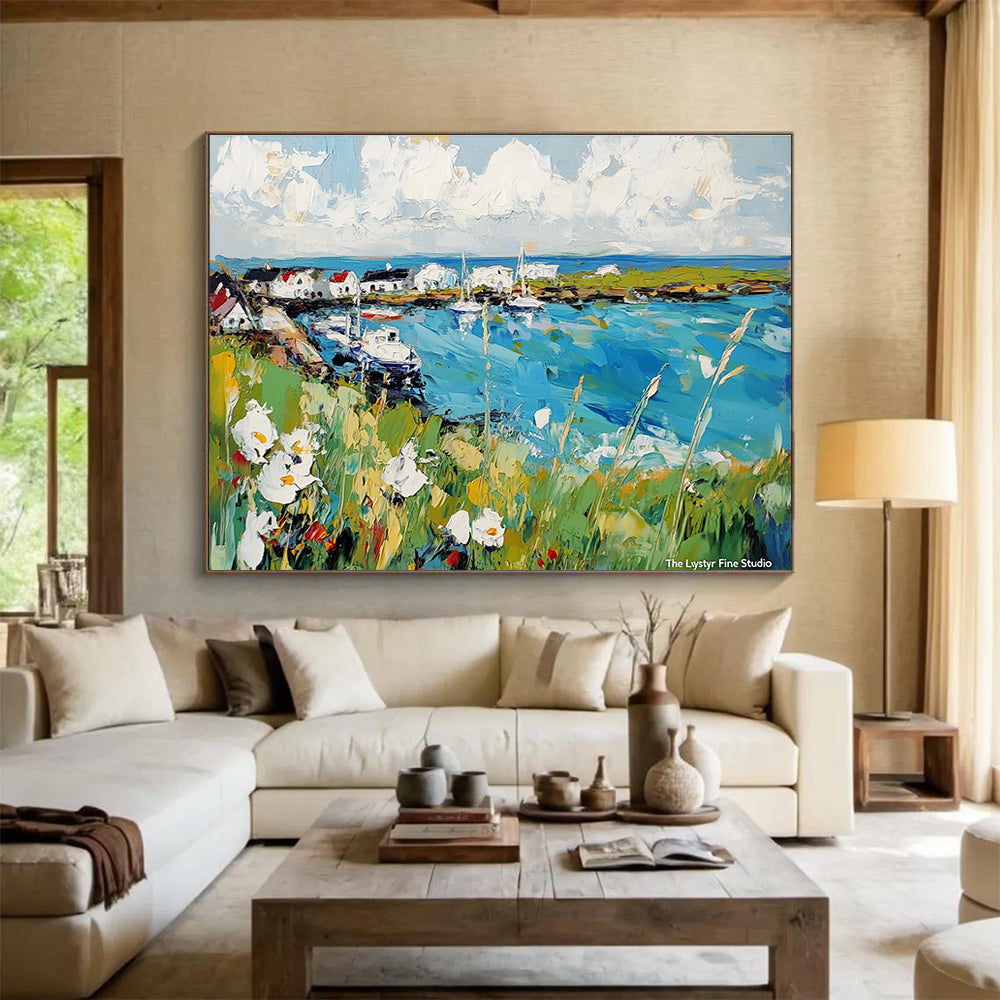 Vibrant Coastal Village  Lively Seaside ABS118
