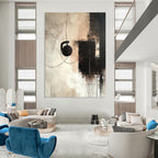 Headphone Abstract Painting for Music Lover’s Home Studios GAB1186