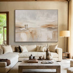 Two Figures in Abstract Landscape Painting for Romantic Spaces YHT079