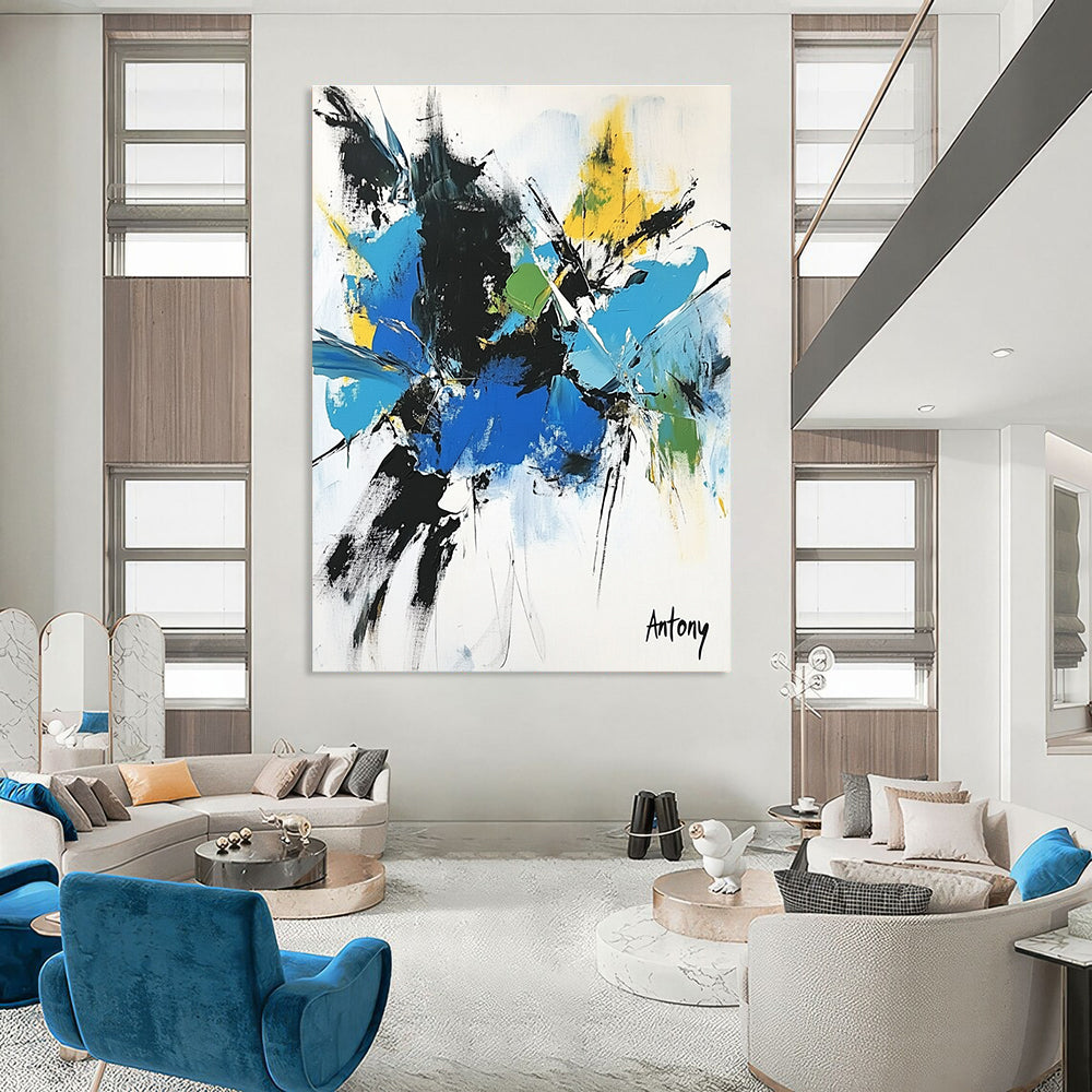 Colorful Abstract Splash - Energetic Expressionist Abstract Art GAB0472
