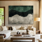 Silhouette on Textured Background Abstract Painting with Mysterious Allure WINK150